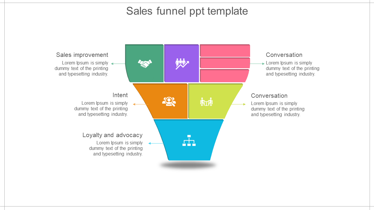 Infographic sales Funnel PowerPoint Template For Slides